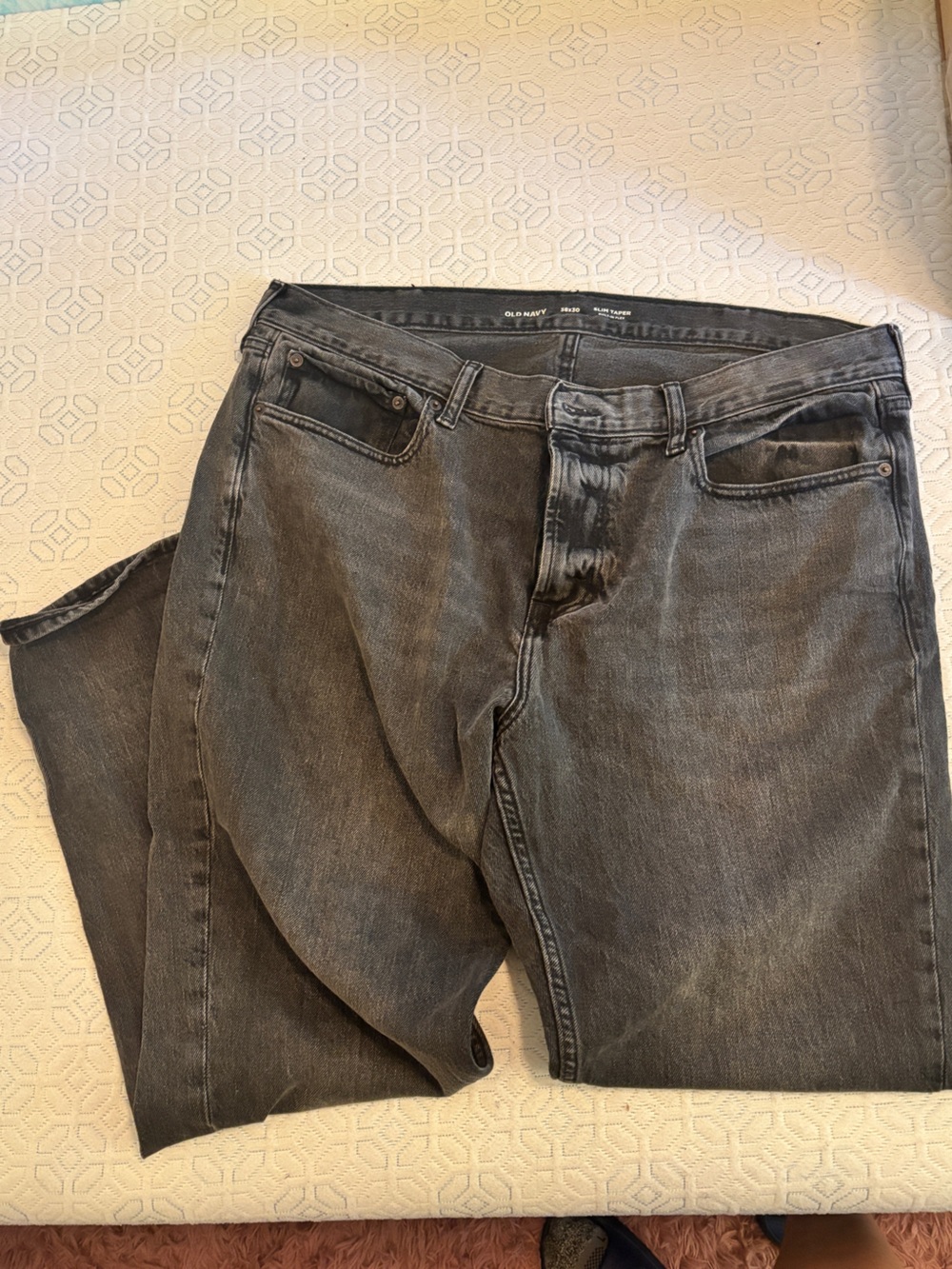 Old Navy Men's Relaxed Washed Gray Jeans